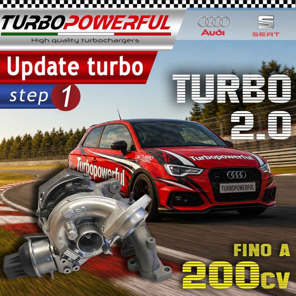 Turbo elaborato  Audi Seat 2.0 54409700037 fino a 200cv