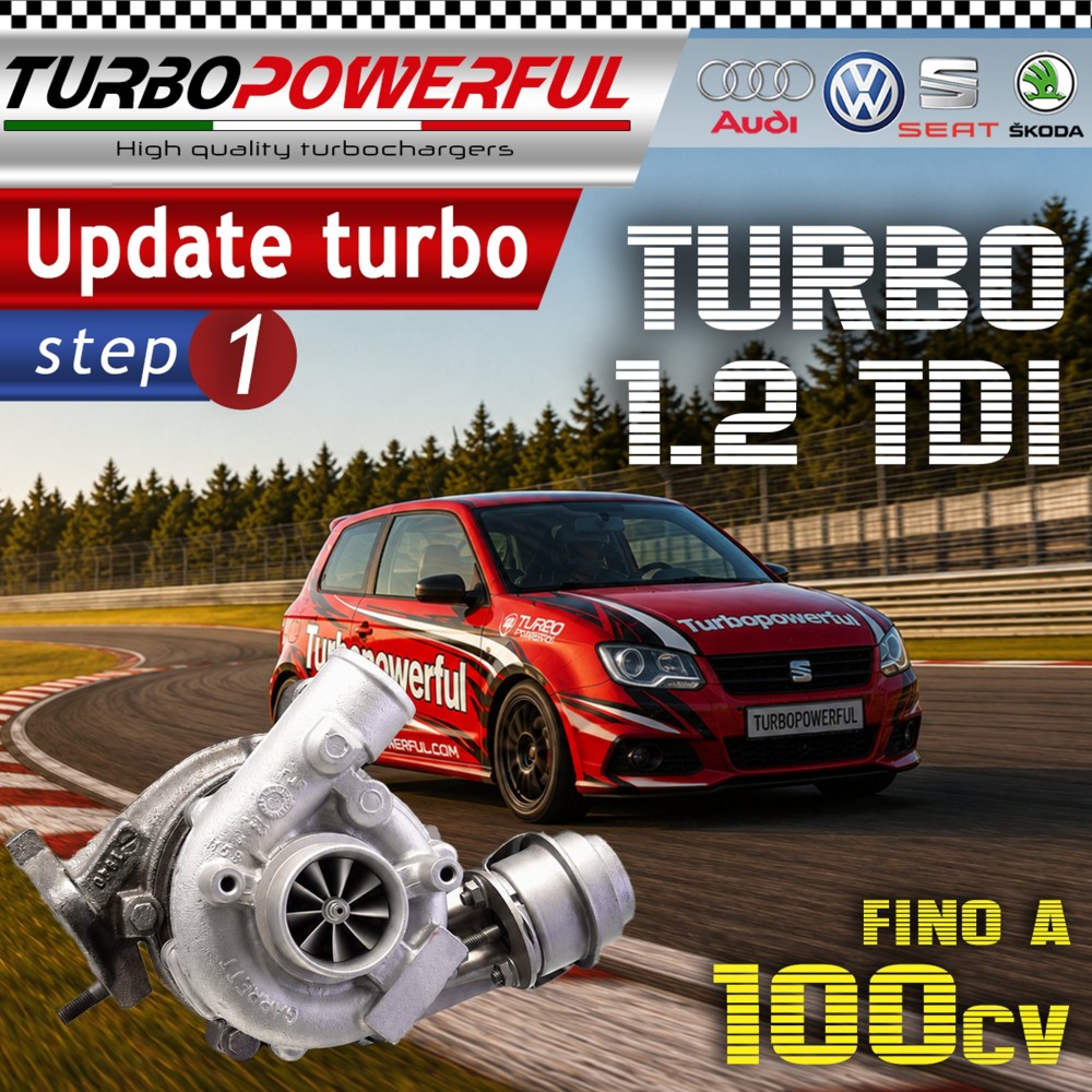 Turbo elaborato  Audi Volkswagen Seat 1.2 TDI 700960 fino a 120cv