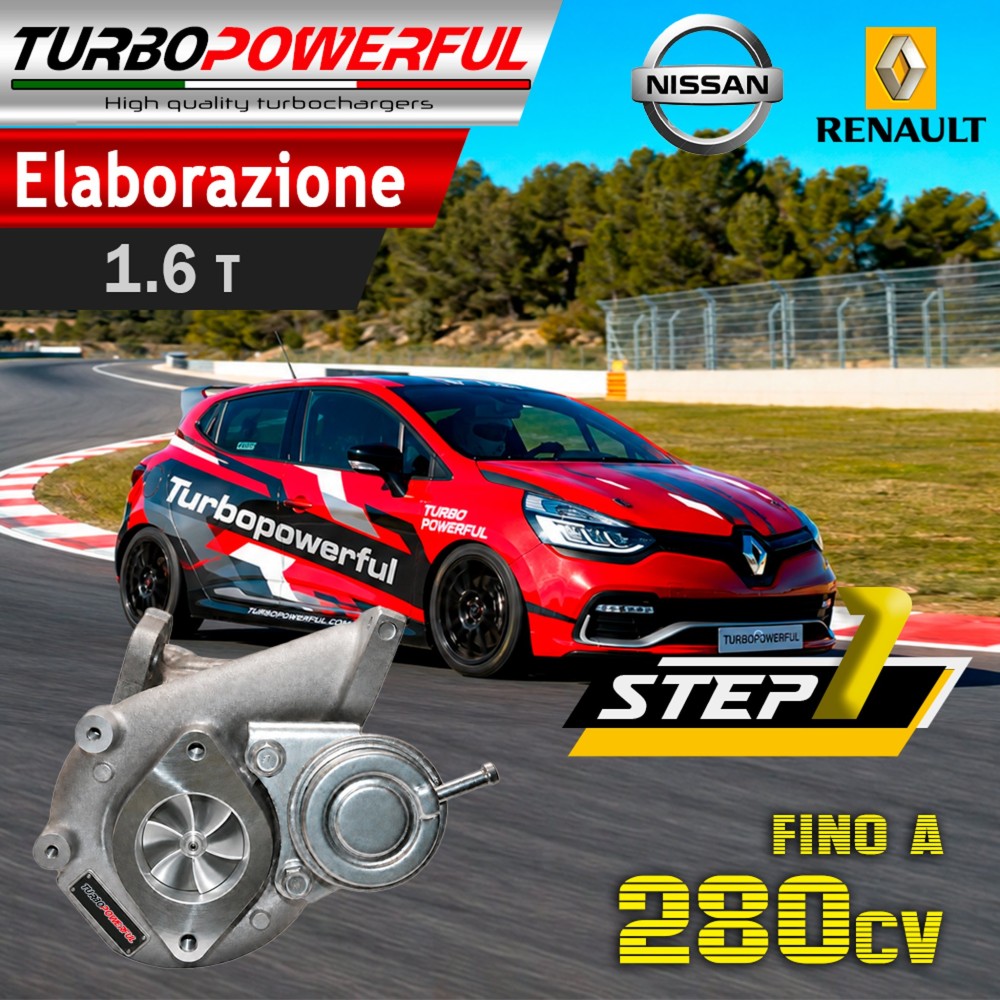 Turbo maggiorato Nissan Renault 1.6T 49335-00911 fino a 300cv