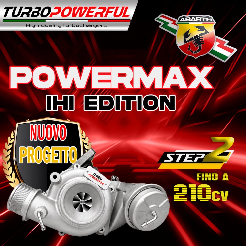 Turbo maggiorato Powermax IHI edition VL38 fino a 210cv
