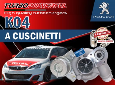 Turbo K04 a cuscinetti Peugeot