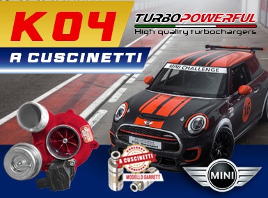 Turbo K04 a cuscinetti per Mini